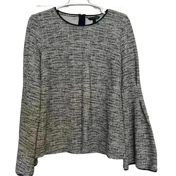 Banana Republic-Bell Sleeve Crew Neck Straight Hem Top-Women’s Size S-Stretchy - Picture 3 of 7